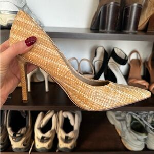 Sam Edelman Tan Textured Heels